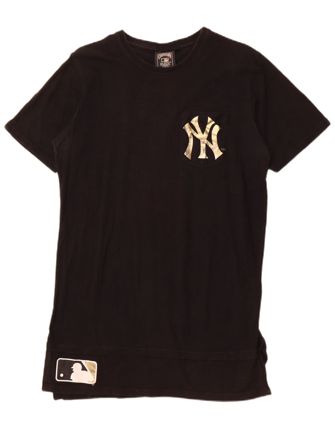 MAJESTIC Tunique graphique New York Yankees pour femme UK 16 Large Noir