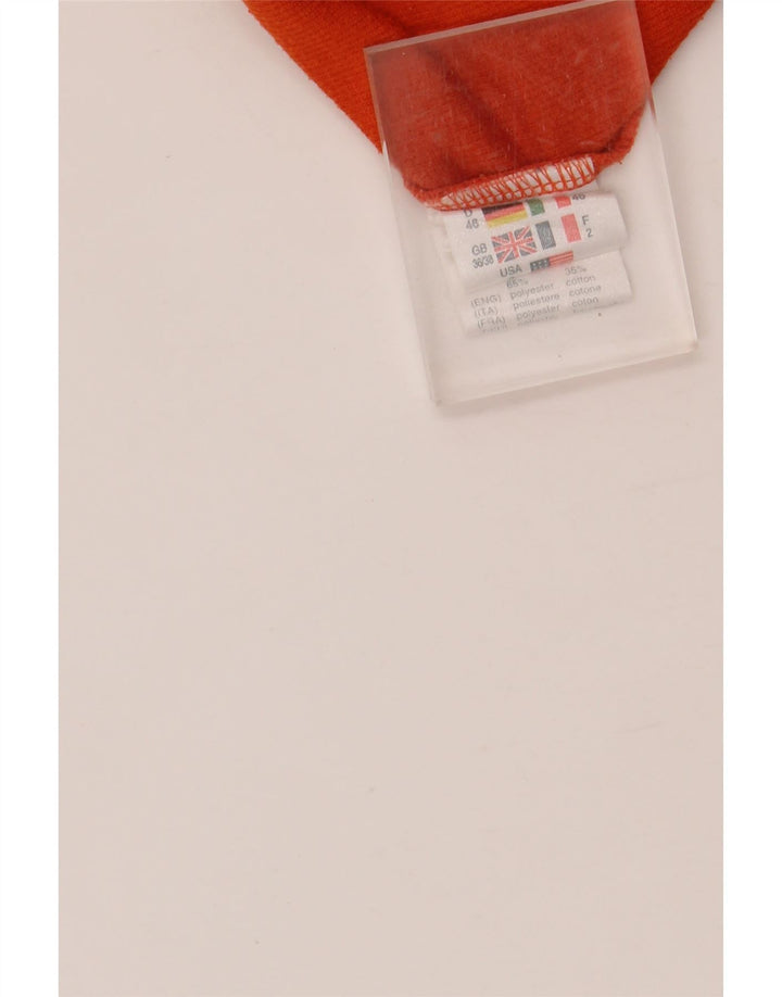 LOTTO Polo Homme UK 36/38 Petit Blanc Colorblock Polyester