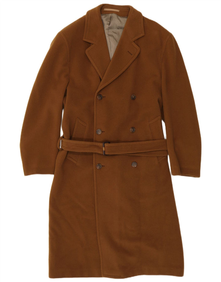 VINTAGE Manteau double boutonnage pour homme UK 38 Marron moyen