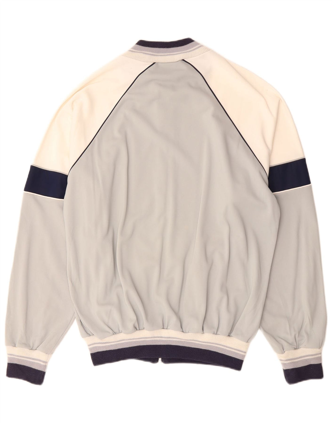 vintage Mens Survêtement Top Veste IT 52 Grand Gris Colourblock