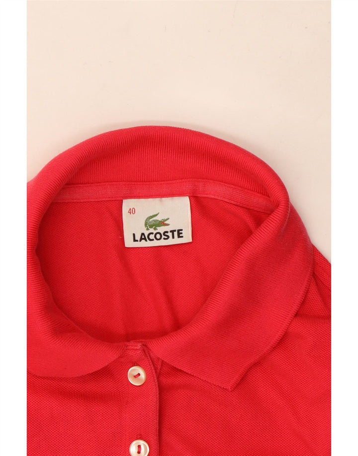 LACOSTE Polo Femme Taille 40 Rose Moyen