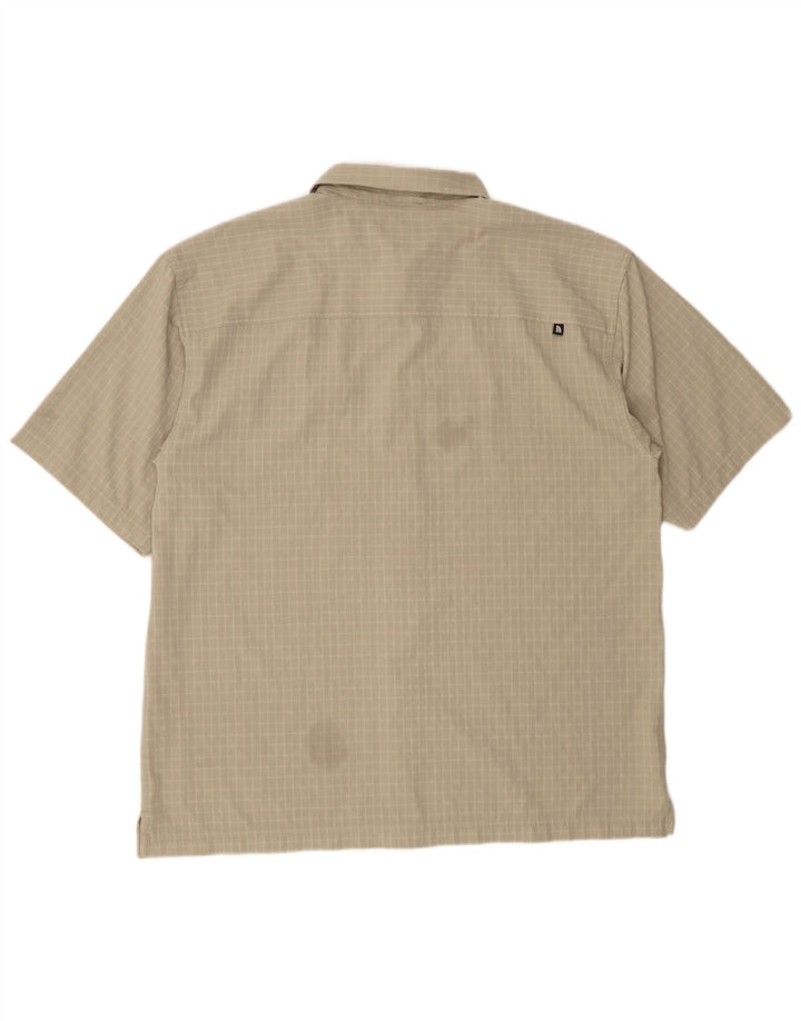 The North Face Chemise à manches courtes pour hommes XL Vert Check Polyester