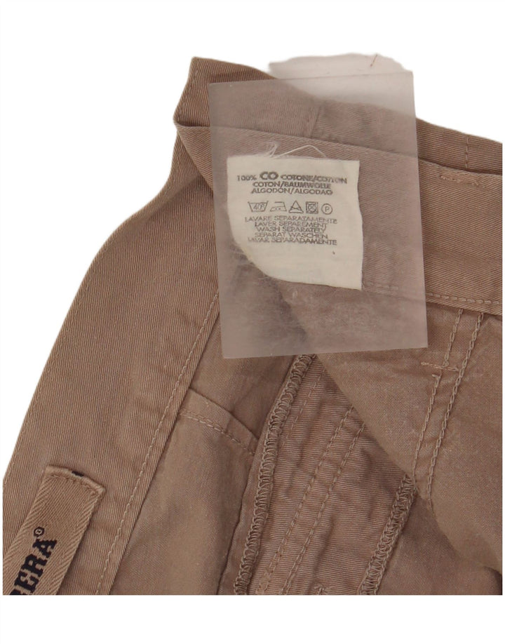 Carrera Pantalon cargo droit pour homme IT 48 Medium W30 L34 Beige Coton