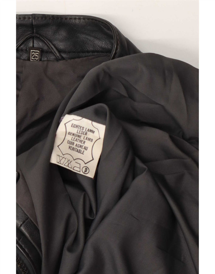 veste en cuir homme vintage UK 38 Gris moyen