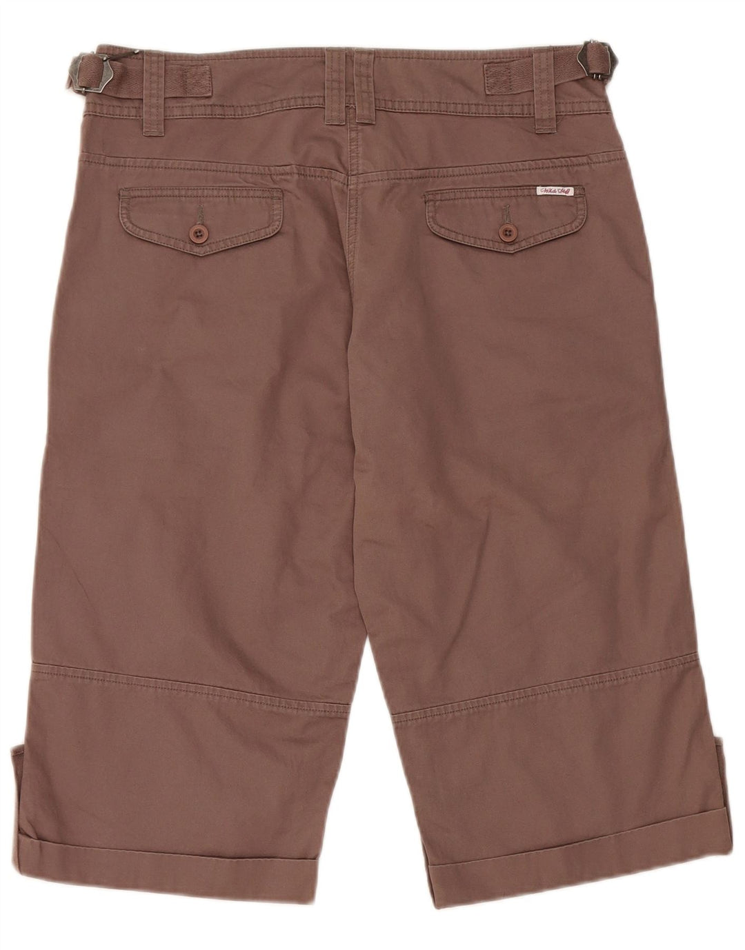 Bermuda Chino White Stuff Femme UK 12 Medium W32 Coton Marron