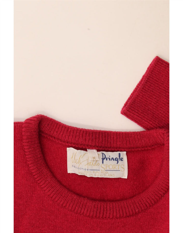 Pringle Pull Col Ras-du-Cou Collection Nick Faldo Homme Rouge Moyen