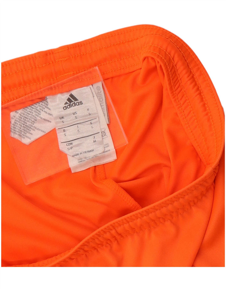 Adidas Short de sport Climalite pour homme, petit, orange, polyester