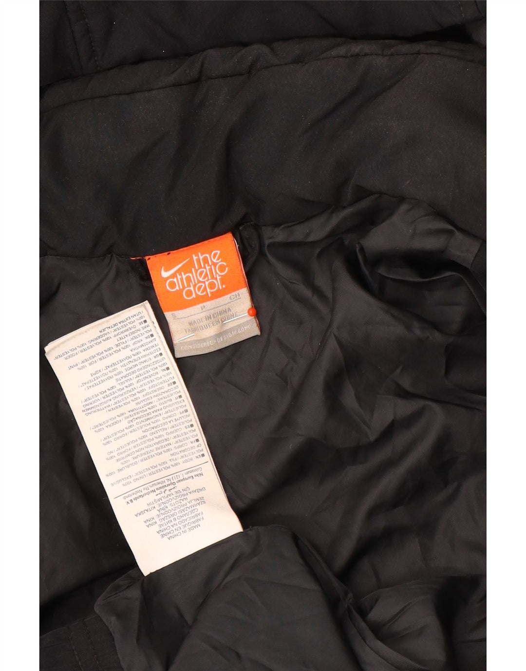 Nike Veste coupe-vent à capuche pour femme UK 10 Petit Noir Polyester