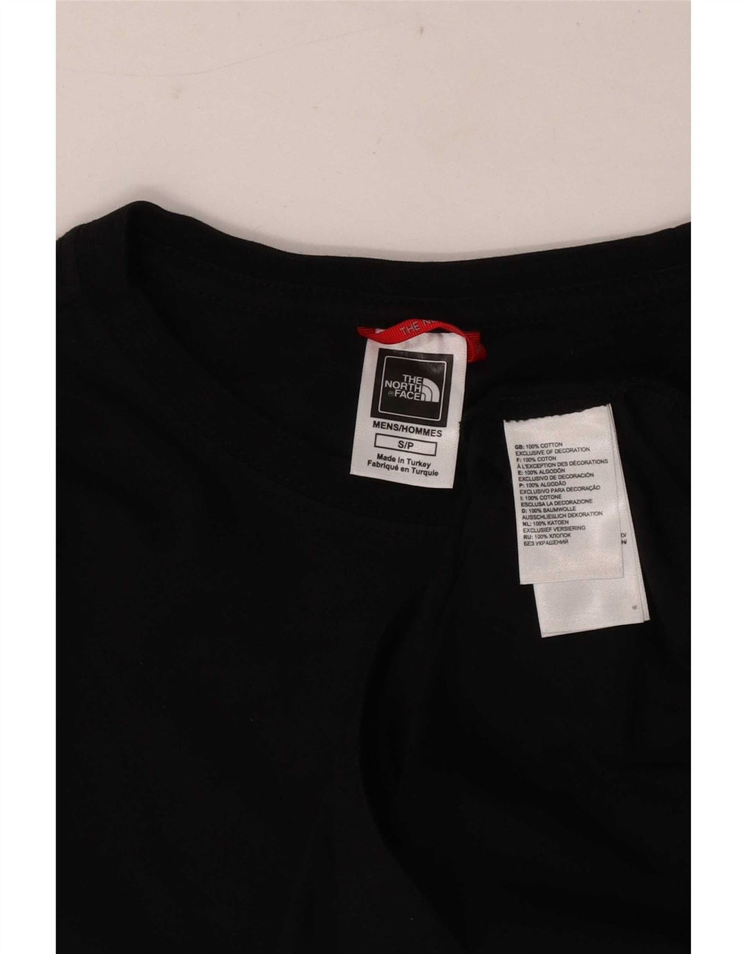 The North Face Haut graphique à manches longues pour hommes Petit coton noir