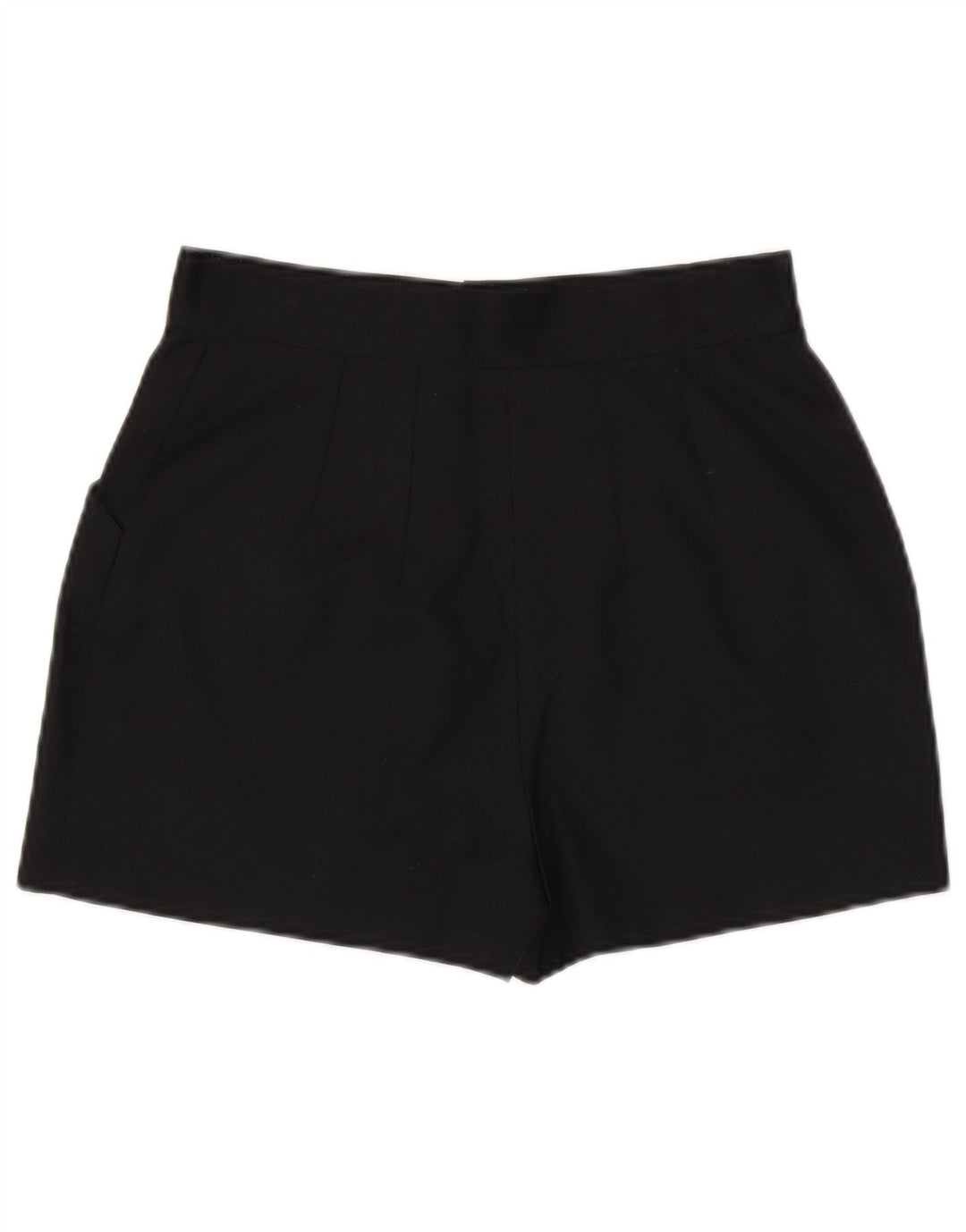 vintage Femmes Casual Shorts Moyen W28 Noir Polyester