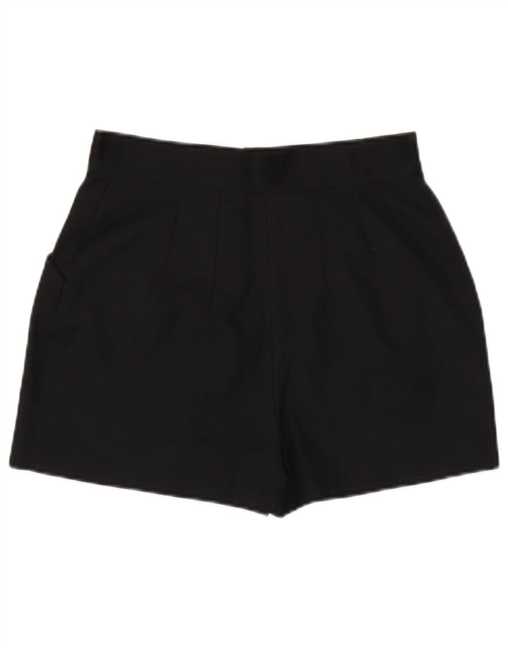 vintage Femmes Casual Shorts Moyen W28 Noir Polyester
