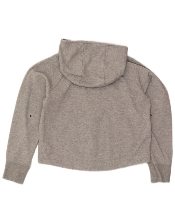 Nike Pull à capuche zippé surdimensionné pour femme UK 6 XS Gris