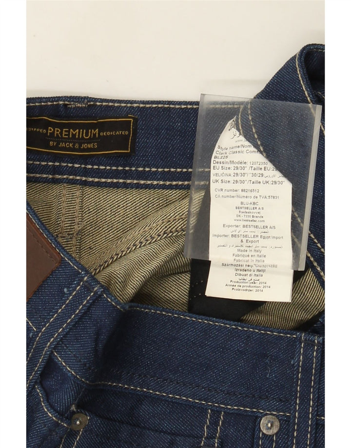 Jack & Jones Jean Droit Homme W29 L30 Bleu Coton
