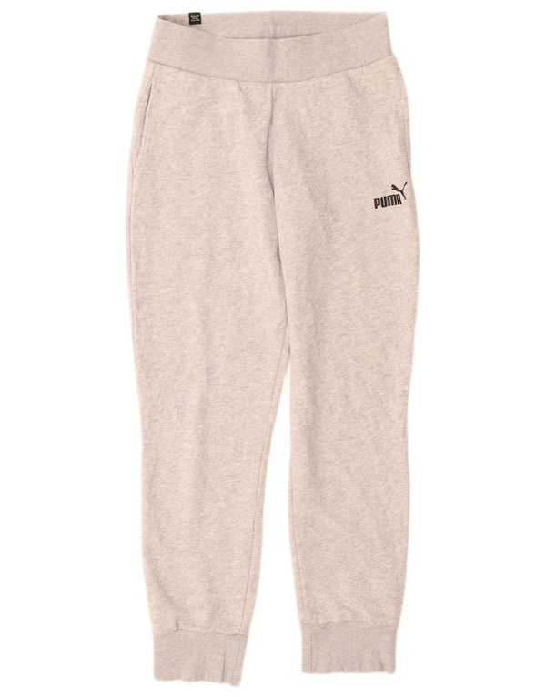 Puma Pantalon de survêtement pour femme Joggers UK 6 XS Gris chiné en coton
