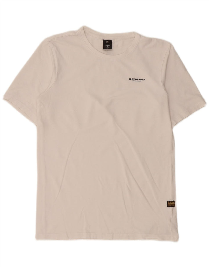 G-Star T-Shirt Homme Blanc Moyen Coton