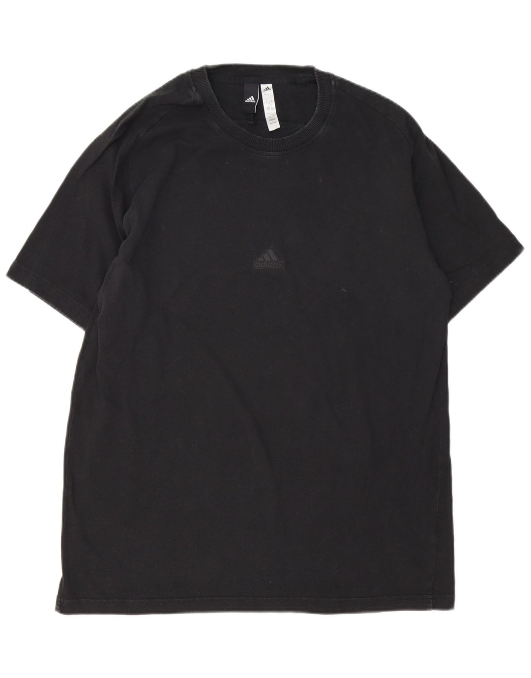 ADIDAS T-Shirt Homme Haut Large Noir Coton