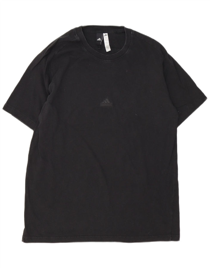 ADIDAS T-Shirt Homme Haut Large Noir Coton