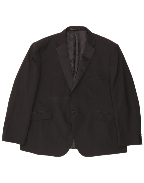 Pierre Cardin Veste Blazer 1 Bouton Homme UK 52 6XL Noir Polyester