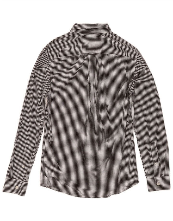Jack Wills Chemise classique pour homme XS en coton vichy noir