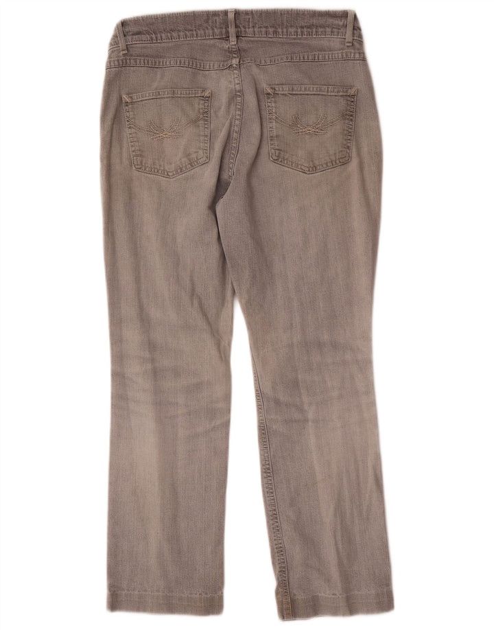 Marks & Spencer Jean droit pour femme UK 12 Medium W30 L26 Gris Coton
