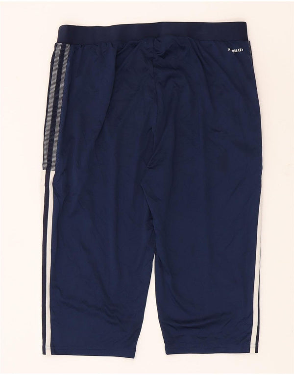 Adidas Homme Aeroready Bermuda Sport Short Large Bleu Marine Polyester