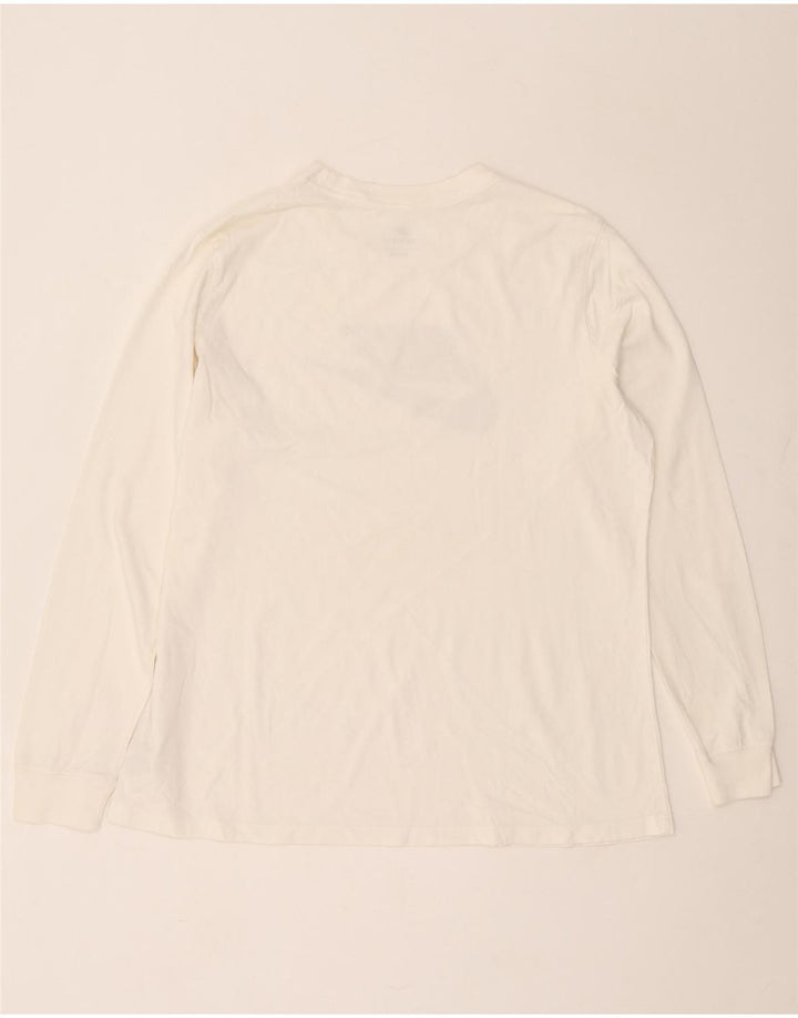 Nike Haut graphique à manches longues XL en coton blanc pour homme
