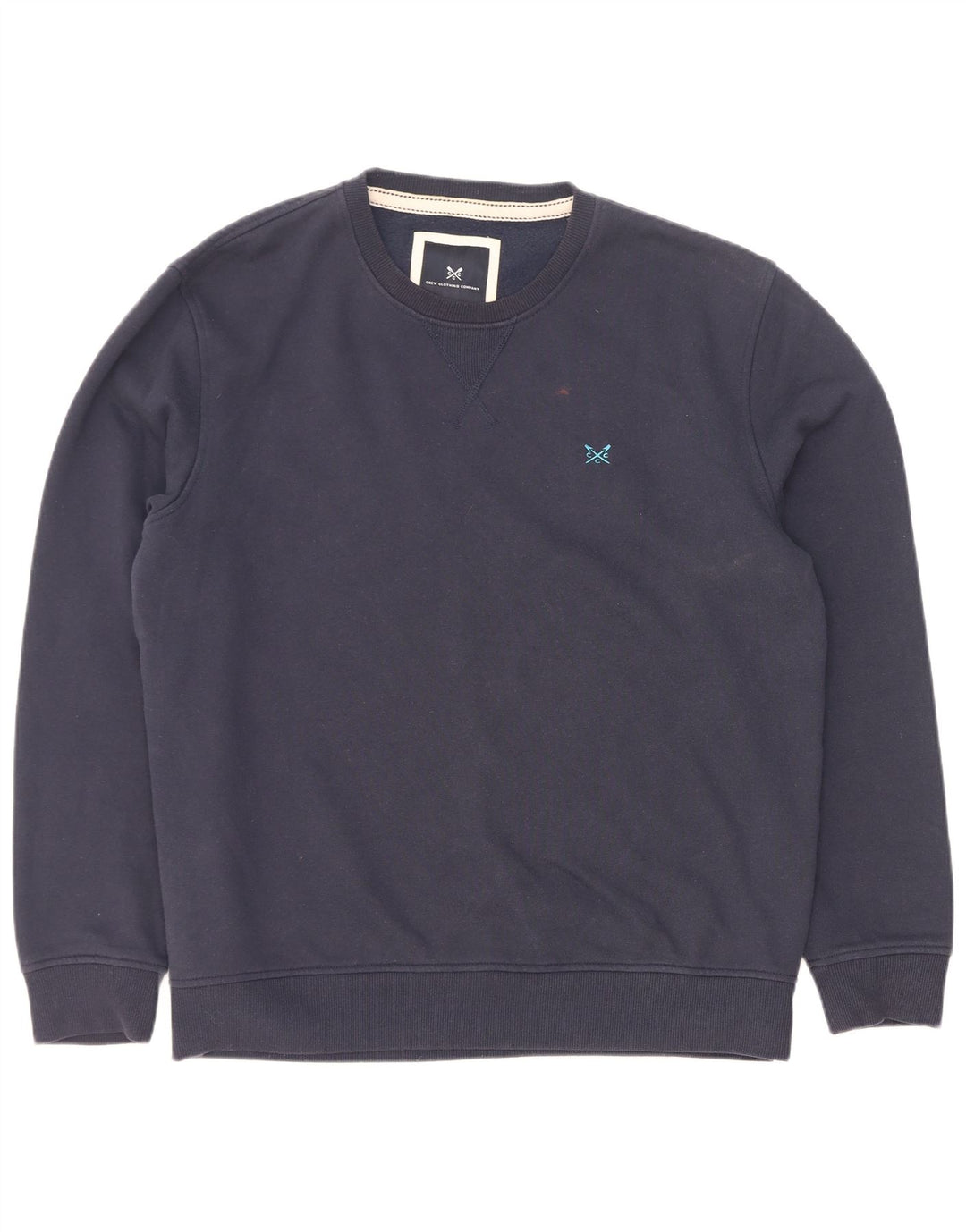 Crew Clothing Sweat-shirt pour homme en coton bleu marine Taille L