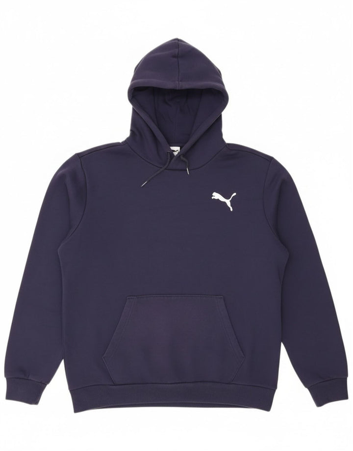 Puma Pull à capuche pour homme Bleu marine moyen