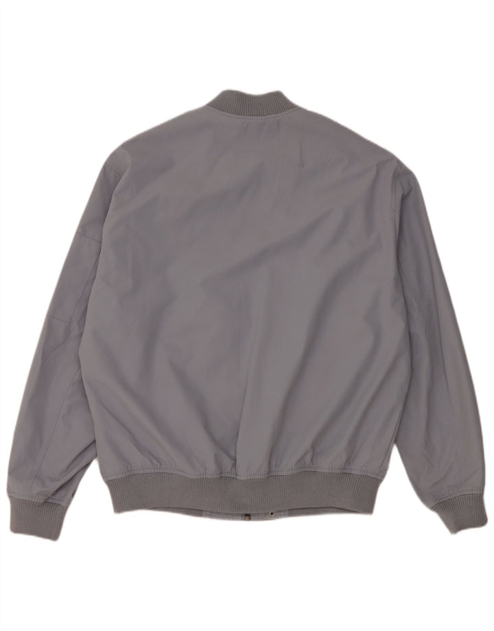 Zara Veste Bomber Homme UK 38 Gris Moyen Polyester