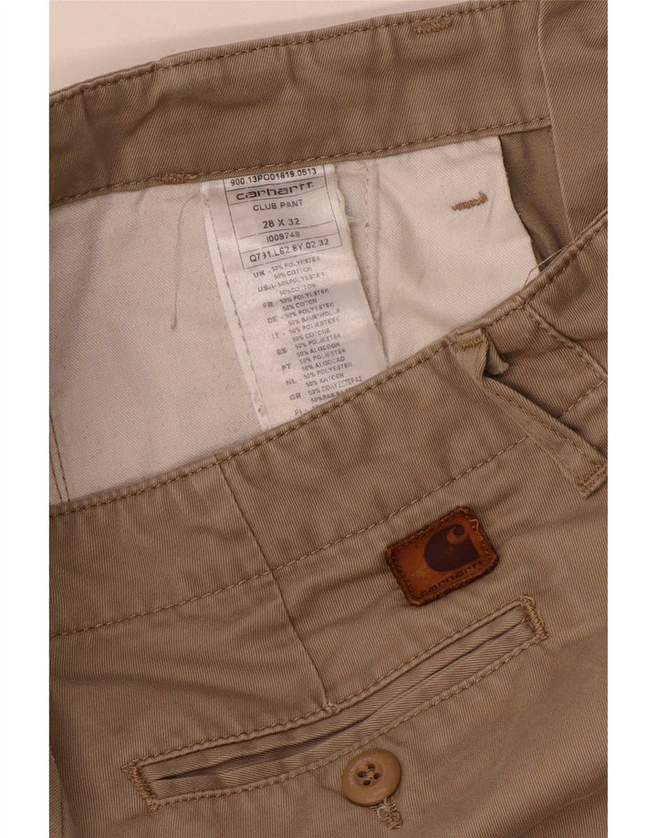 Carhartt Pantalon Chino Slim Homme W28 L32 Beige Polyester