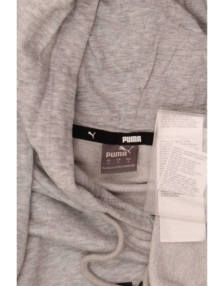 Puma Pull à capuche graphique homme petit gris coton