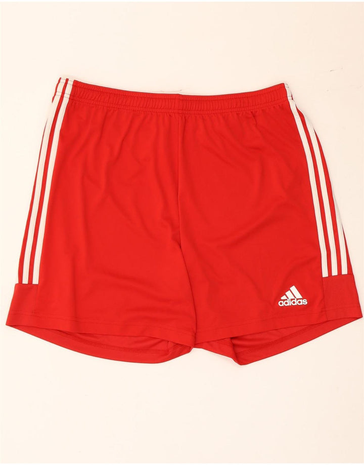 Adidas Short de sport pour homme XL Rouge Polyester