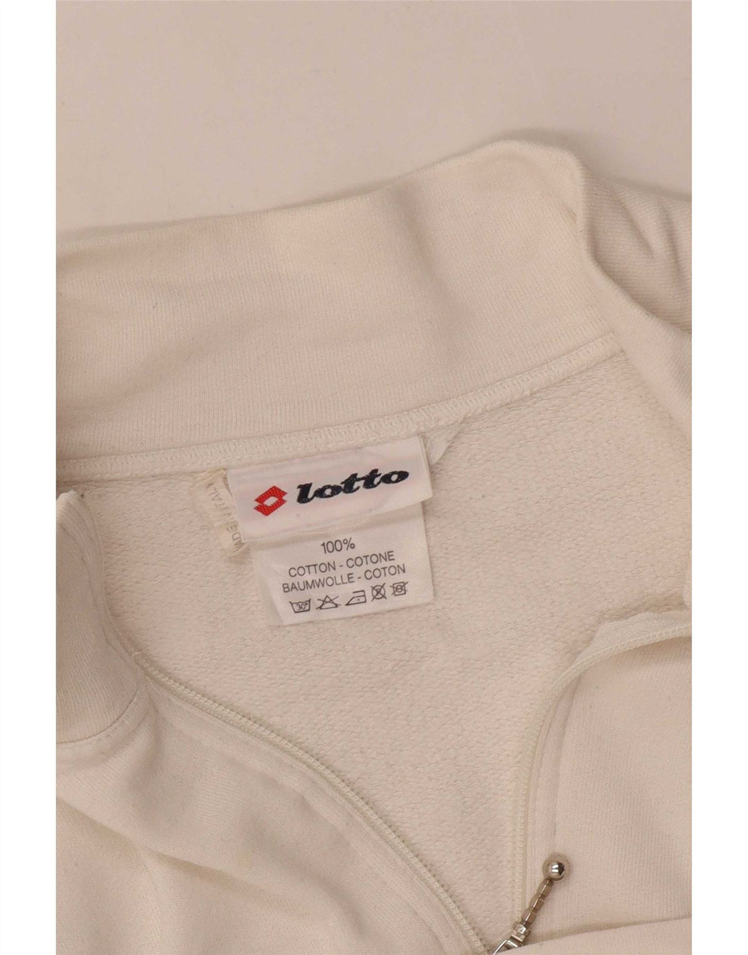 Lotto Veste de Survêtement Homme XL Blanc Géométrique Coton