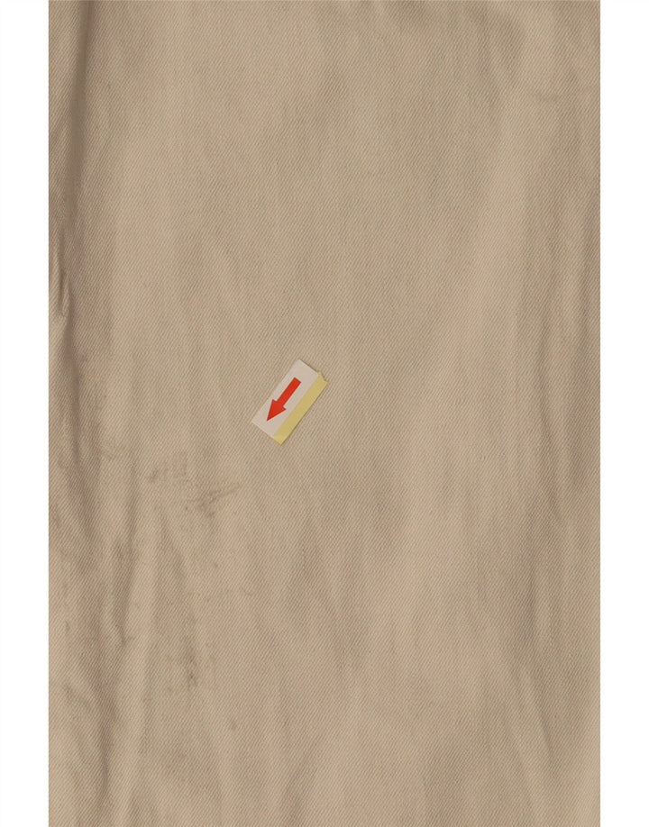 ZARA Pantalon court taille haute coupe ample pour femme EU 36 XS W26 L25 Beige