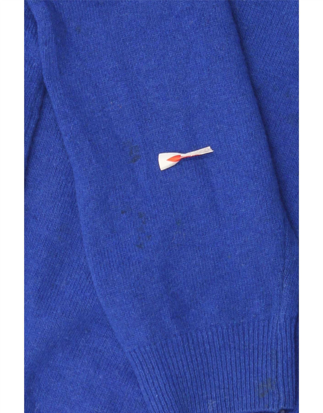 Kappa Pull col V garçon 7-8 ans Bleu moyen Laine d'agneau