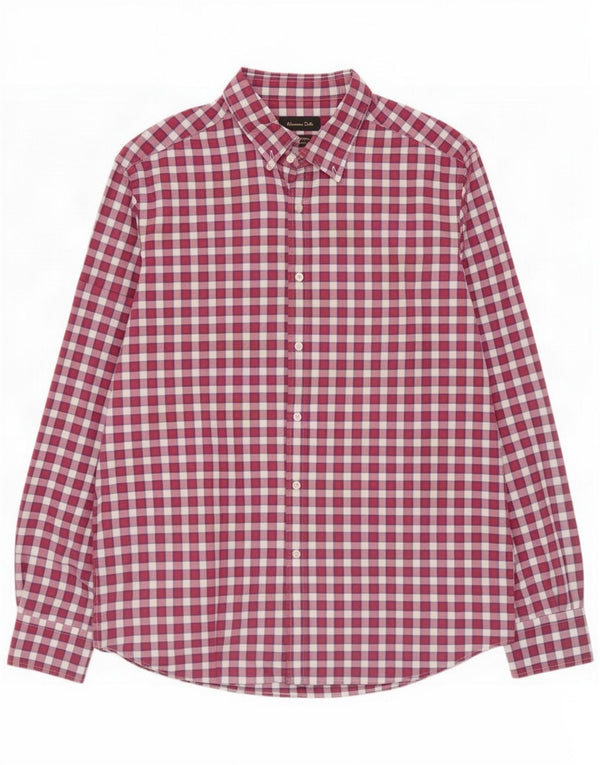 Massimo Dutti Chemise Homme 2XL Vichy Rose