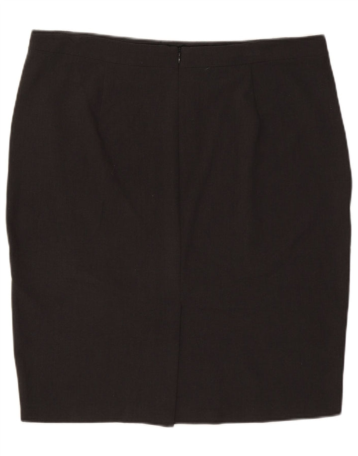Marks & Spencer Jupe crayon pour femme UK 16 Large W34 Gris Polyester