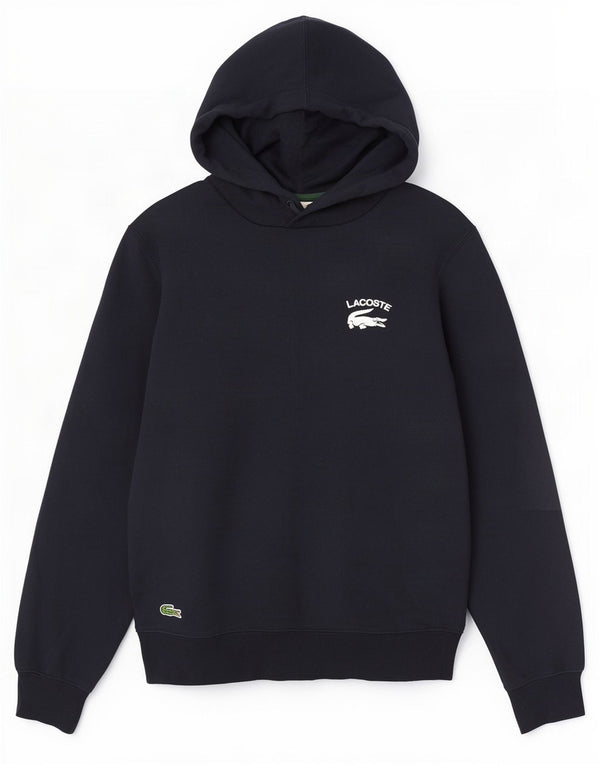 Lacoste Pull à capuche Graphic Classic Fit pour homme Taille 2 XS Bleu marine Coton