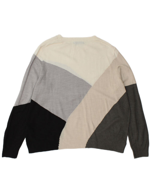 Marks & Spencer Pull col bateau pour femme UK 16 Large Gris
