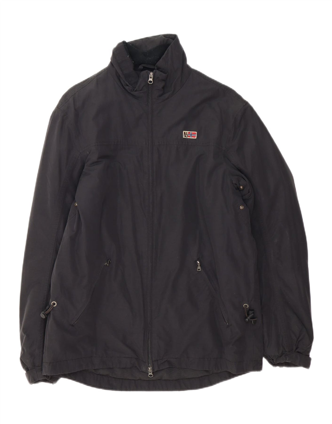 Napapijri Veste coupe-vent pour homme UK 40 Large Noir Coton