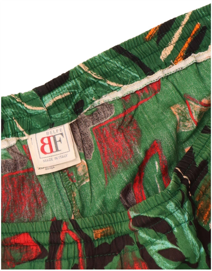 Belfe Short Homme IT 46 Petit W30 Vert Floral