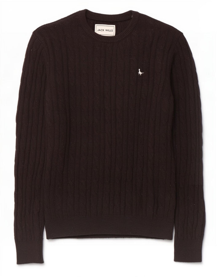 Jack Wills Pull col bateau pour homme en nylon noir moyen