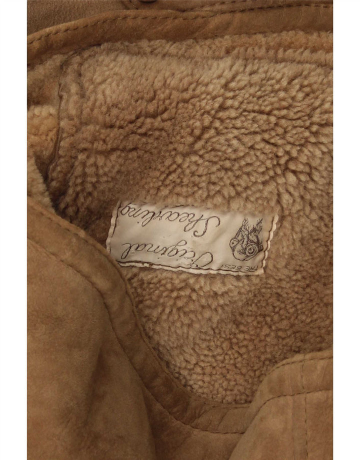 Everest Veste en peau de mouton pour homme IT 54 2XL Beige