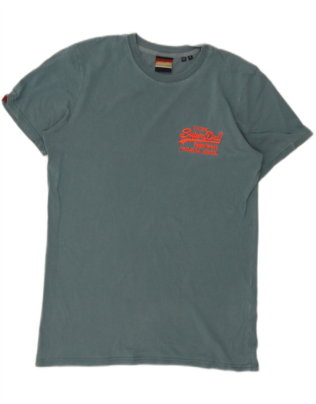 SUPERDRY T-Shirt Graphique Homme Petit Bleu Coton