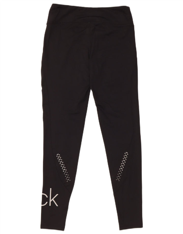 Calvin Klein Leggings de golf graphiques pour femme UK 10 Small Noir Polyester