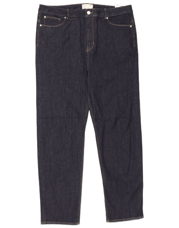 Marks & Spencer Jean droit Sienna pour femme UK 20 2XL W38 L30 Bleu marine