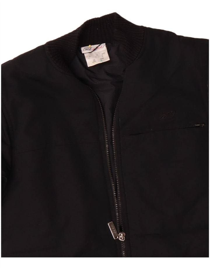 Reebok Manteau rembourré surdimensionné pour femme UK 10 Small Noir