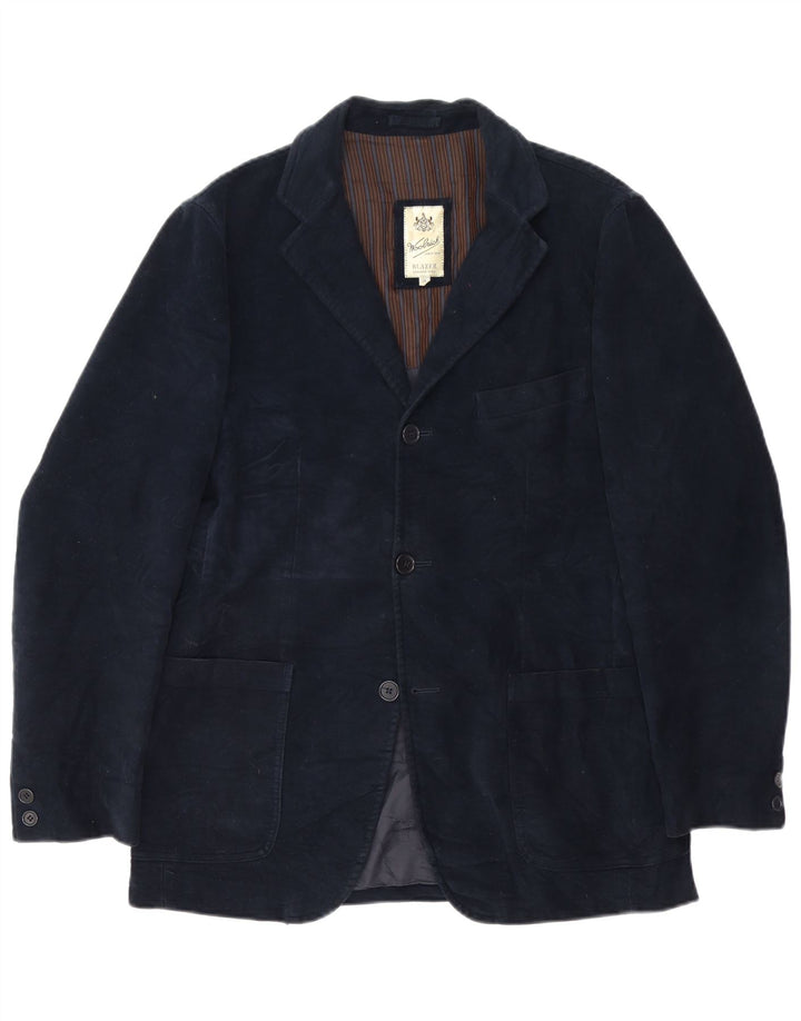 Woolrich Veste blazer à 3 boutons pour homme UK 38 Bleu marine moyen classique