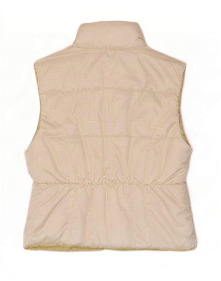 Cacao Gilet rembourré pour femme EU 38 Medium Blanc Polyamide