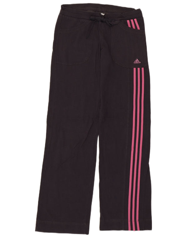 Adidas Pantalon de survêtement pour femme UK 10 Small Noir Coton